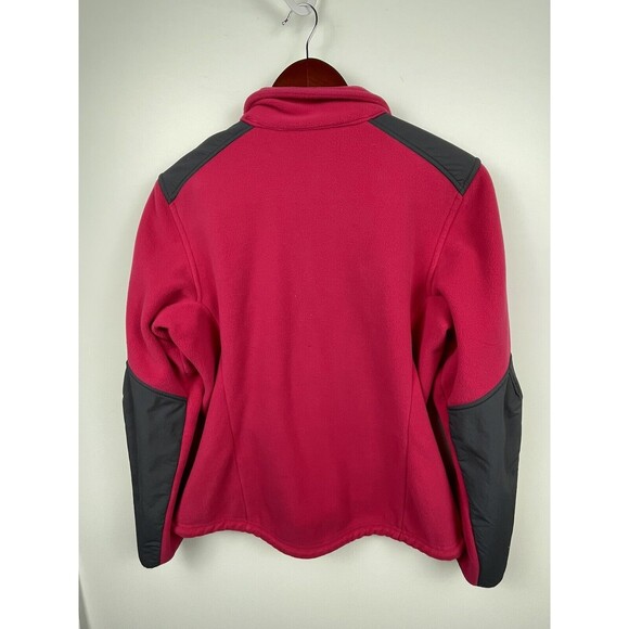 L.L.Bean Polartec Women's Fleece Jacket Pullover Pink Gray Full Zip Size Small - Picture 4 of 5